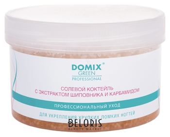 Domix солевой коктель с экстрактом шиповника и карбомидом для укрепления хрупких, ломких ногтей 600